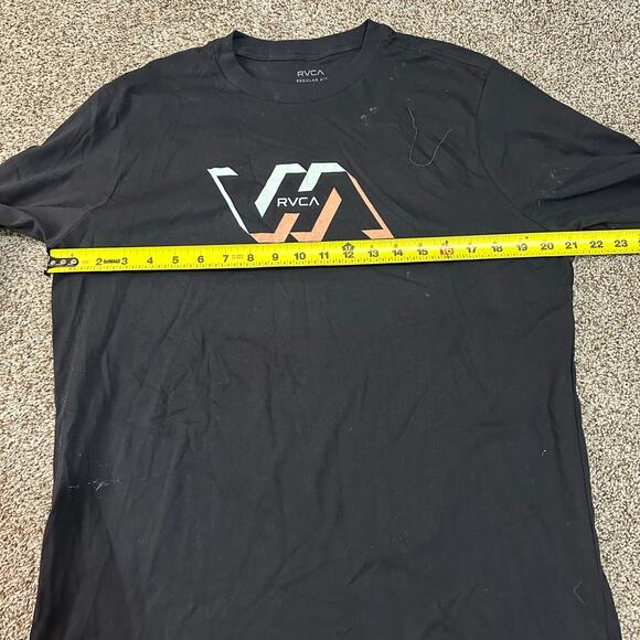 RVCA Men's Facets Long Sleeve T-Shirt Size M In Black - Picture 12 of 14